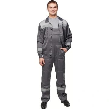 Костюм лет муж (куртка, пк) л22 т.сер./св.сер 88-92/158-164