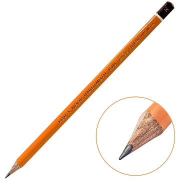 Набор карандашей ч/г Koh-I-Noor '1580' 3шт., H, HB, B, трехгранный, заточен., блистер, европодвес