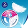 Туалетная бумага Zewa Плюс 2-слойная, 4 рулона