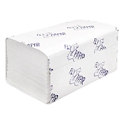Бумажные полотенца Flypapir Premium листовые, V-сложения, 2 слоя, белые, 200шт, 262202ПК-Ц