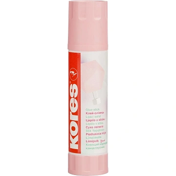 Клей-карандаш 20г Kores Pastel ассорти:розовый, желтый, фиолетовый ,мятный