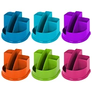 Подставка-органайзер BRAUBERG STYLE COLOR, 5 отделений, 132х122х108 мм, ассорти, 238095