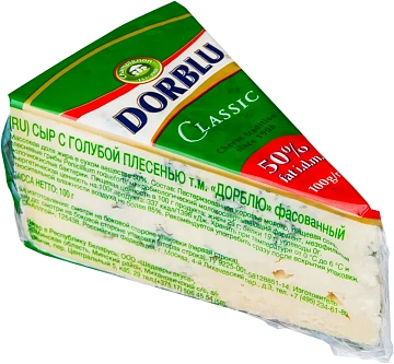 Сыр Dorblu Classic с голубой плесенью 50%, 100г