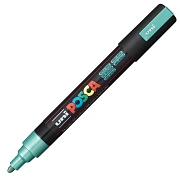 Маркер акриловый Uni Posca PC-5M зеленый металлик, 1.8 - 2.5 мм, круглый