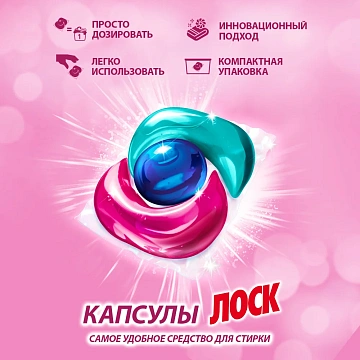 Капсулы для стирки Лоск Трио Арома, 12шт