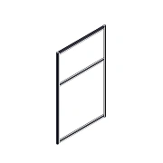 Секция комбинированной перегородки RP115SL70 Bravo grey/Серый 700х22х1115