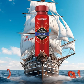 Дезодорант-спрей Old Spice Captain, 150мл