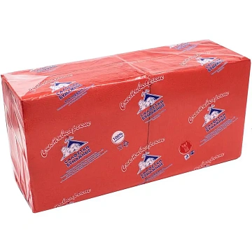 Салфетки сервировочные Roshy 33х33см, красные, 1 слой, 250шт