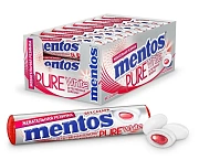 Жевательная резинка Mentos Pure White Клубника, 16г x 24 шт