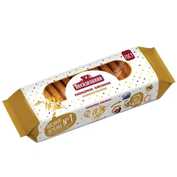 Печенье овсяное ПОСИДЕЛКИНО классическое, 320 г, 51011450