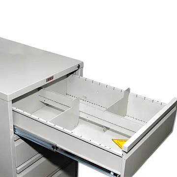 Шкаф картотечный ПРАКТИК 'AFC-07', 1327х515х631мм, 7 ящиков под формат А5 (210х149 мм), формат папок