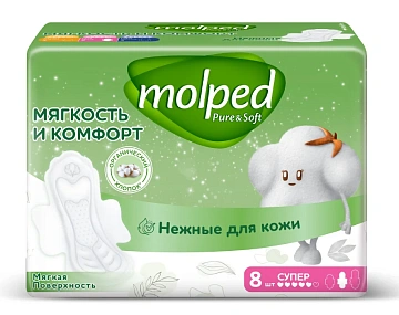 Прокладки Molped Super Мягкость и комфорт, 8шт