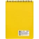Блокнот А5,60л,кл,спир,пласт.обл,тонир.бл. Attache Bright colours Желтый