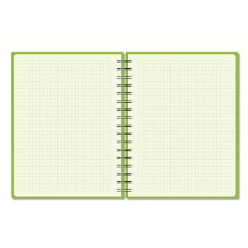 Бизнес-тетрадь А5,96л,кл,спир,пластик,тон.бл. Attache Bright colours Лайм