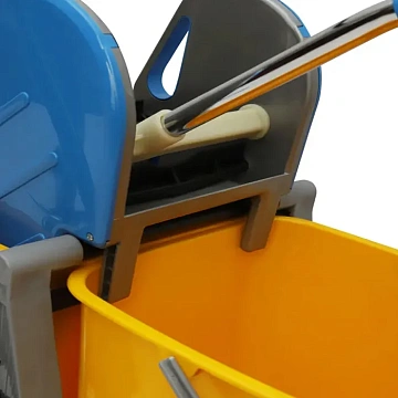 Тележка уборочная Vclean 2х 20л, с отжимом, IN0729