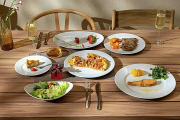 Салатник Metro Professional Adeani 21см, белый, 3шт/уп