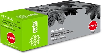 Картридж лазерный Cactus CS-C731BK, черный