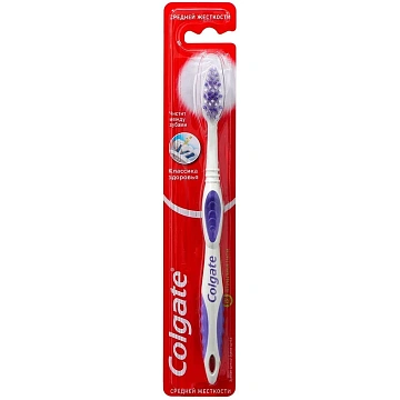 Зубная щетка COLGATE 'Классика здоровья', средней жесткости, 8590232000050