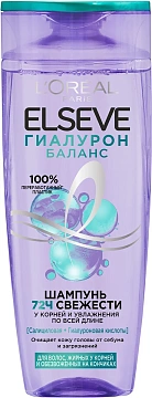Шампунь L'Oreal Elseve Гиалурон Баланс, 400мл