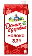 Молоко Домик В Деревне ультрапастеризованное 3.2%, 925мл x 12 шт