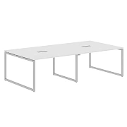 Конференц стол XQSCT 2714 Белый/Алюминий 2720х1406х750