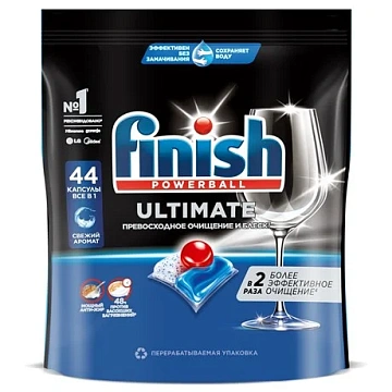 Капсулы для посудомоечных машин Finish Ultimate, 44шт