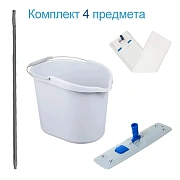 Набор для уборки Росмоп Мини Лайт 10л, синий, с рукояткой, моп