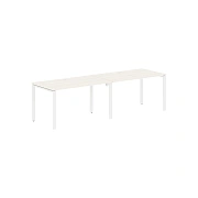 Стол 2-х местный EUWST 2780 Ясень Траун/Белый 2726х800х750 EDIS