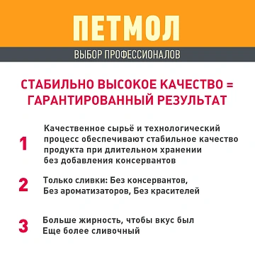 Сливки Петмол ультрапастеризованные 22%, 500г