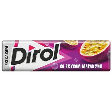 Жевательная резинка Dirol Маракуйя, без сахара, 14г