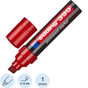 Маркер перманентный EDDING E-390/2 красный 4-12мм скошенный наконеч