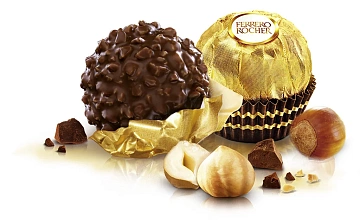 Набор конфет Ferrero Rocher хрустящие из молочного шоколада, 75г