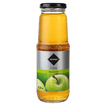 RIOBA Сок яблочный, 250мл x 8 шт