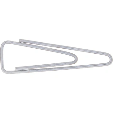 Скрепки Глобус С31-100 Н с отгибом,никелированные,31мм,треугольные,100шт/уп