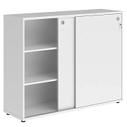 Шкаф средний Skyland Xten XMC 1443, белый, 1406х430х1115мм, средний, со слайд дверьми