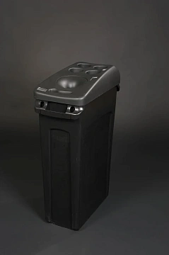Контейнер для мусора Rubbermaid SlimJim 87л, черный, с системой вентиляции, FG354060BLA