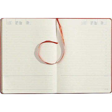 Ежедневник недатированный A4, , Megapolis красный 160л 3-026/04