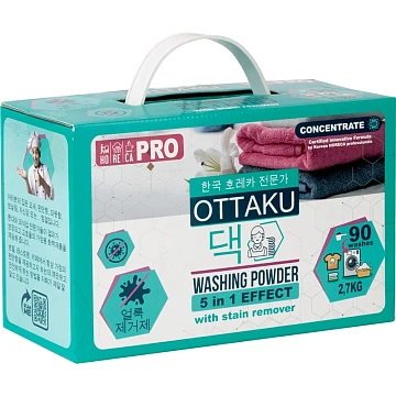 Стиральный порошок Ottaku Effect 5в1 с пятновыводителем, 2.7кг
