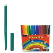 Фломастеры Centropen 'Rainbow Kids', 18цв., трехгранные, смываемые, ПВХ