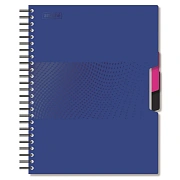 Бизнес-тетрадь А5,140л,кл,спир,пласт.обл,2разд Attache DIGITAL синий 876750