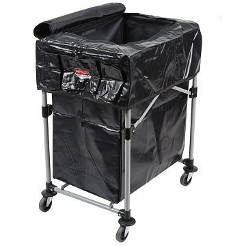 Крышка для тележки Rubbermaid полотняная, для тележки X-Cart 150л, черная, 1889863