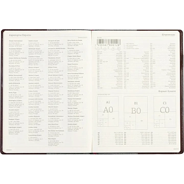 Еженедельник недатированный коричнев,A4,222х302мм,64л,Br.V.PROFY 3-098/03