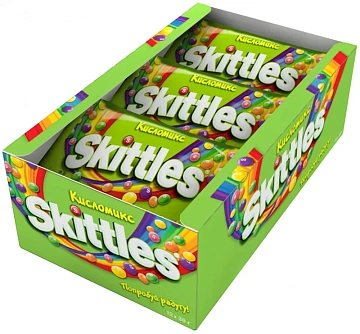 Драже конфеты Skittles Кисломикс, 38г