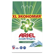 Стиральный порошок Ariel Горный родник аква пудра автомат, 4.5кг