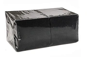 Салфетки сервировочные Roshy 24х24см, черные, 2 слоя, 250шт