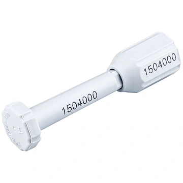 Пломба металлическая номерная стержневая 'Контейнер-1', белая