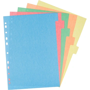 Разделитель листов 1-10, цв.карт.Attache,A4