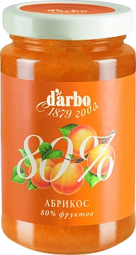 Конфитюр D'arbo 80% фруктов абрикос, 250г