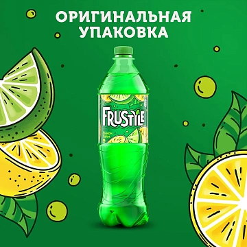 Напиток газированный Frustyle Лимон-лайм, 1л, ПЭТ