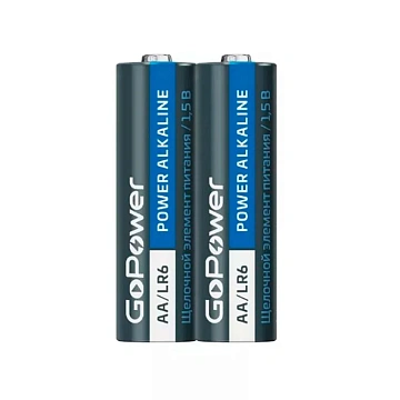 Батарейка GoPower LR6 AA 2шт/бл Alkaline 1.5V (2/24/480)